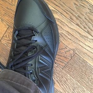 New Balance Black Leather Training Shoes - Size 12